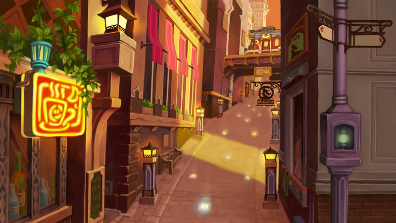 Twilight Town concept art